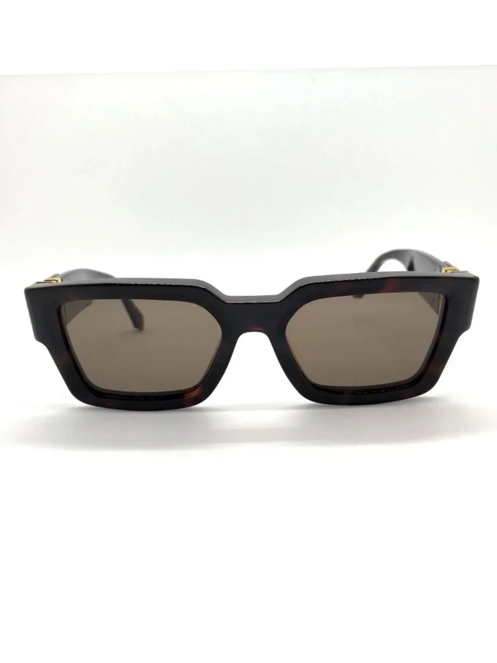 Authentic Louis Vuitton 1.1 Millionaires Tortoise Square Sunglasses Gold LV